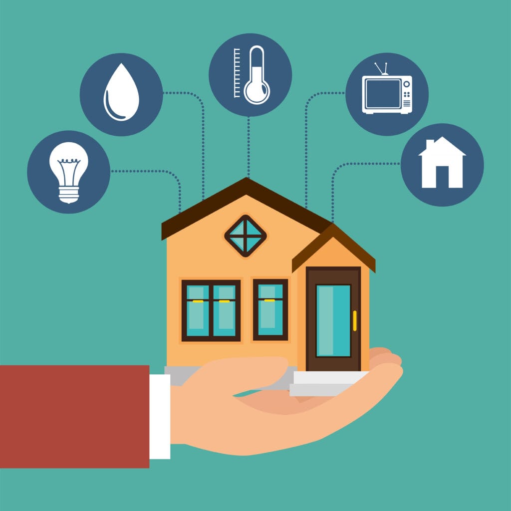 smart home technology set icons - HEEC Massachusetts