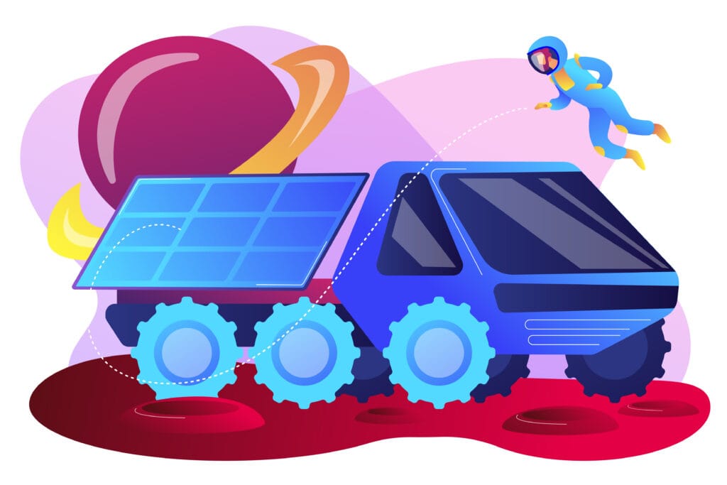 Mars rover concept vector illustration. - HEEC Massachusetts