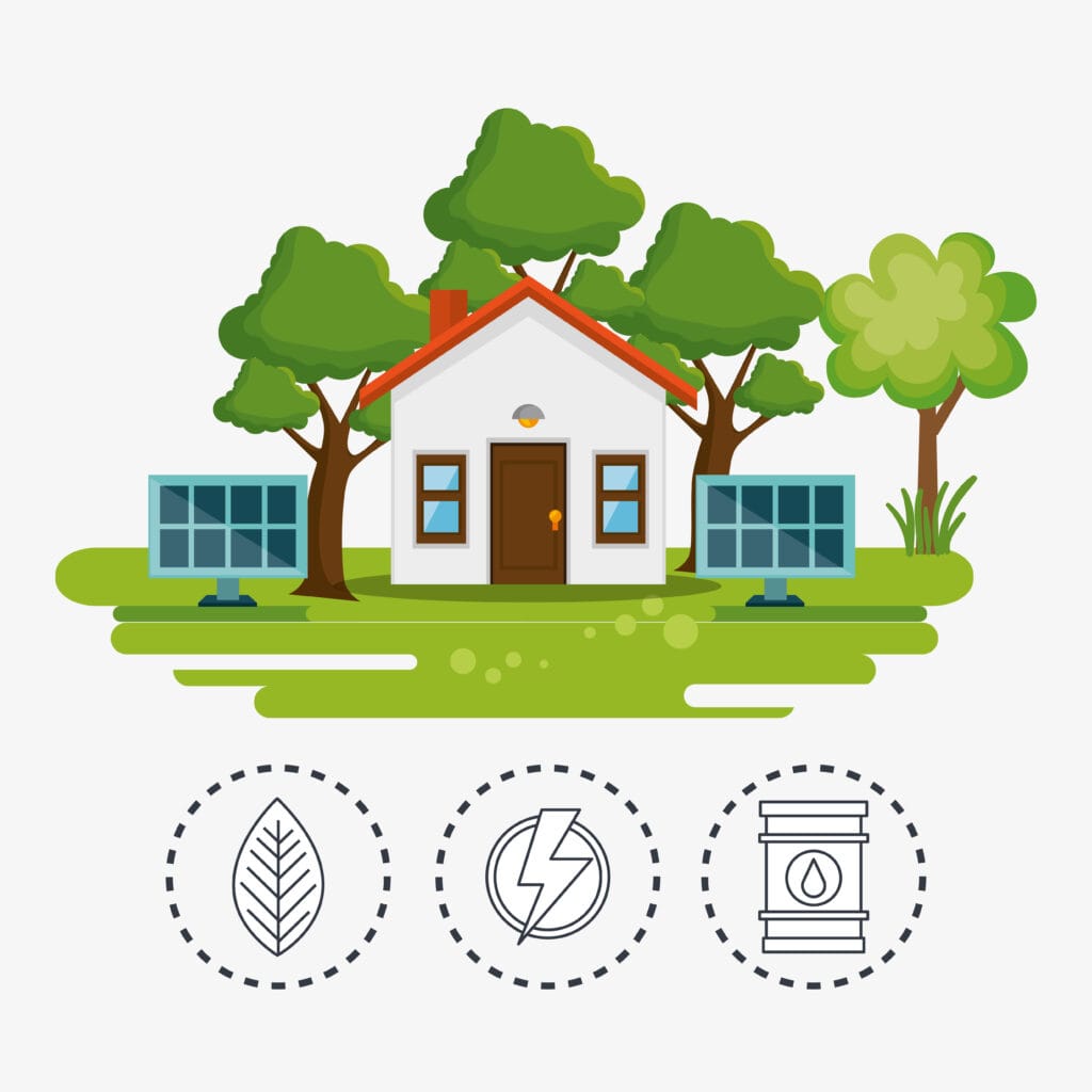 house with save the world icons - HEEC Massachusetts