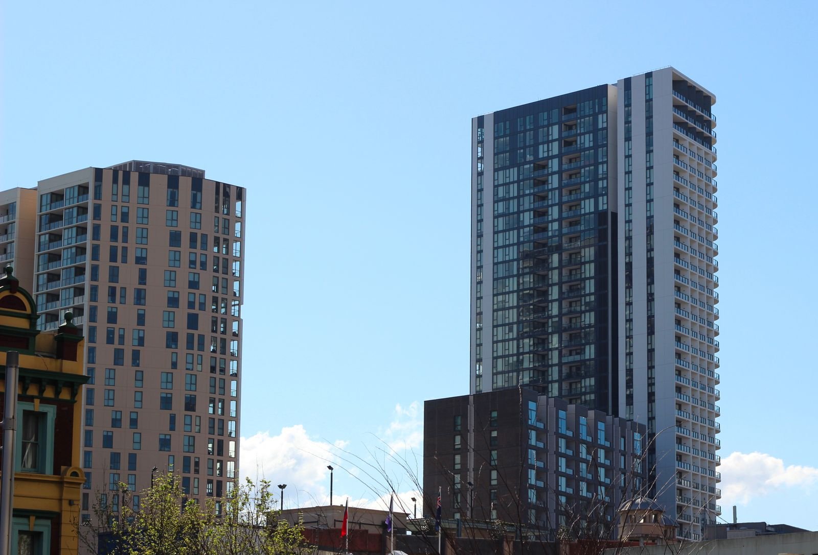 Modern high-rise apartment towers, ENERGY STAR multifamily certification Massachusetts