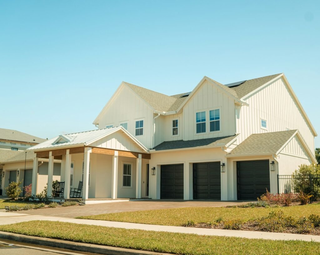 Finished two-story farmhouse-style home with a three-car garage - HERS rating in Hanover, MA